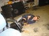 His Buddy ..Turk, the other person he hangs with..