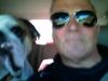 Me and Dad on a road trip, thank God he didn't dress me.