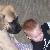Emma The English Mastiff and her little bud